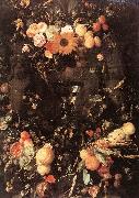 HEEM, Jan Davidsz. de Fruit and Flower Still-life dg Norge oil painting reproduction